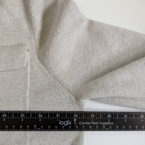 Banana Republic Merino Wool Women's Shacket Jacket Grey Size Small - Picture 8 of 12